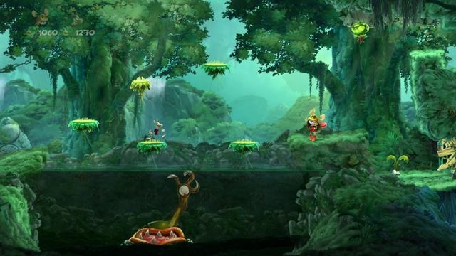 Rayman Legends Шаткие пещеры смотреть онлайн