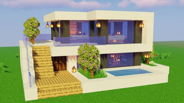 Minecraft: Как построить небольшой современный дом