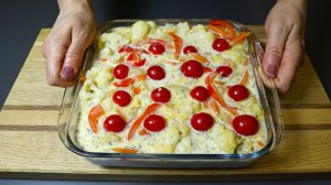 Самая вкусная цветная капуста! Быстрый и простой овощной ужин.