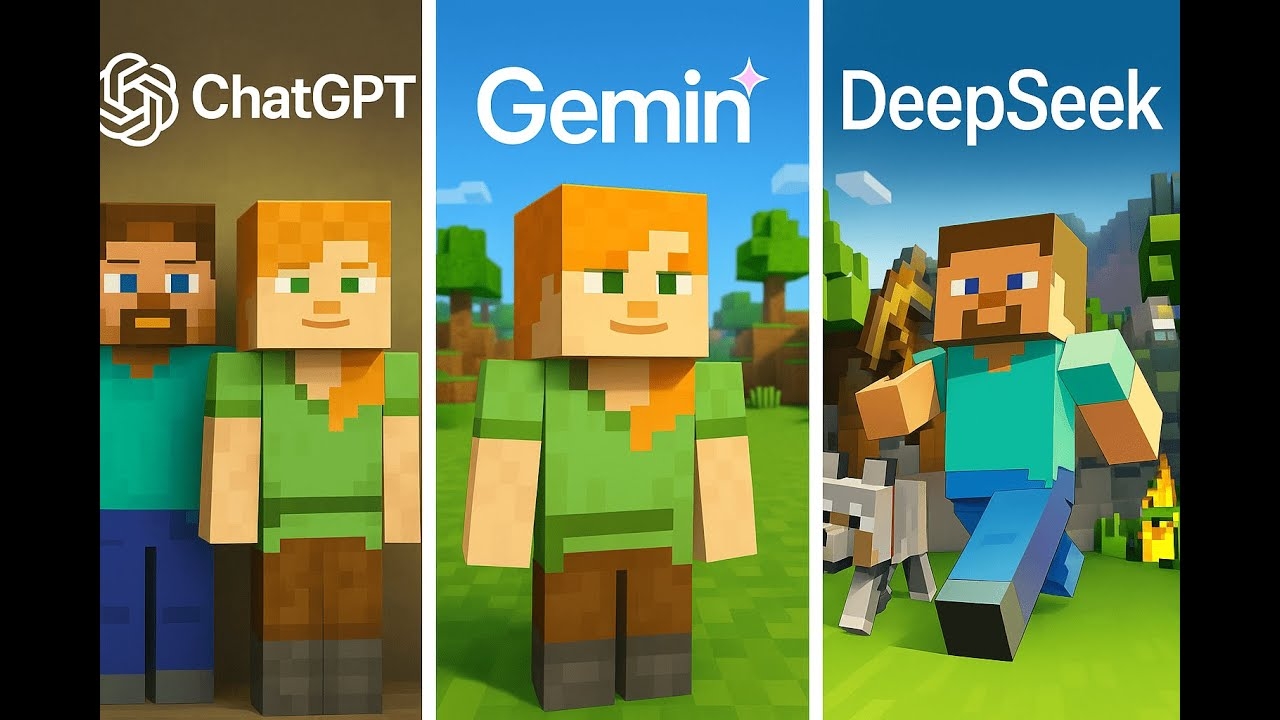 ИИ пишут мне Minecraft-клон за 15 минут ChatGPT vs Gemini vs DeepSeek смотреть онлайн