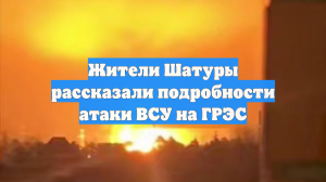 Жители Шатуры рассказали подробности атаки ВСУ на ГРЭС