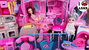 Распаковываем гардероб принцессы Барби. Обзор игрушек | ASMR