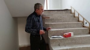 Обшивка бетонной лестницы деревом. Технология