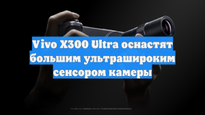 Vivo X300 Ultra оснастят большим ультрашироким сенсором камеры