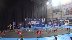 Рывок гири 24 кг Чемпионат России любители 2025 Пермь до 78 кг