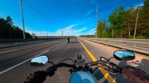 Осенний прохват на Harley Davidson Sportster 1200 Часть 3