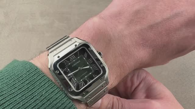 Cartier Santos de Cartier Medium WSSA0061 Green Dial