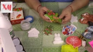 Ёлочные игрушки из гипса. ХоббиМаркет