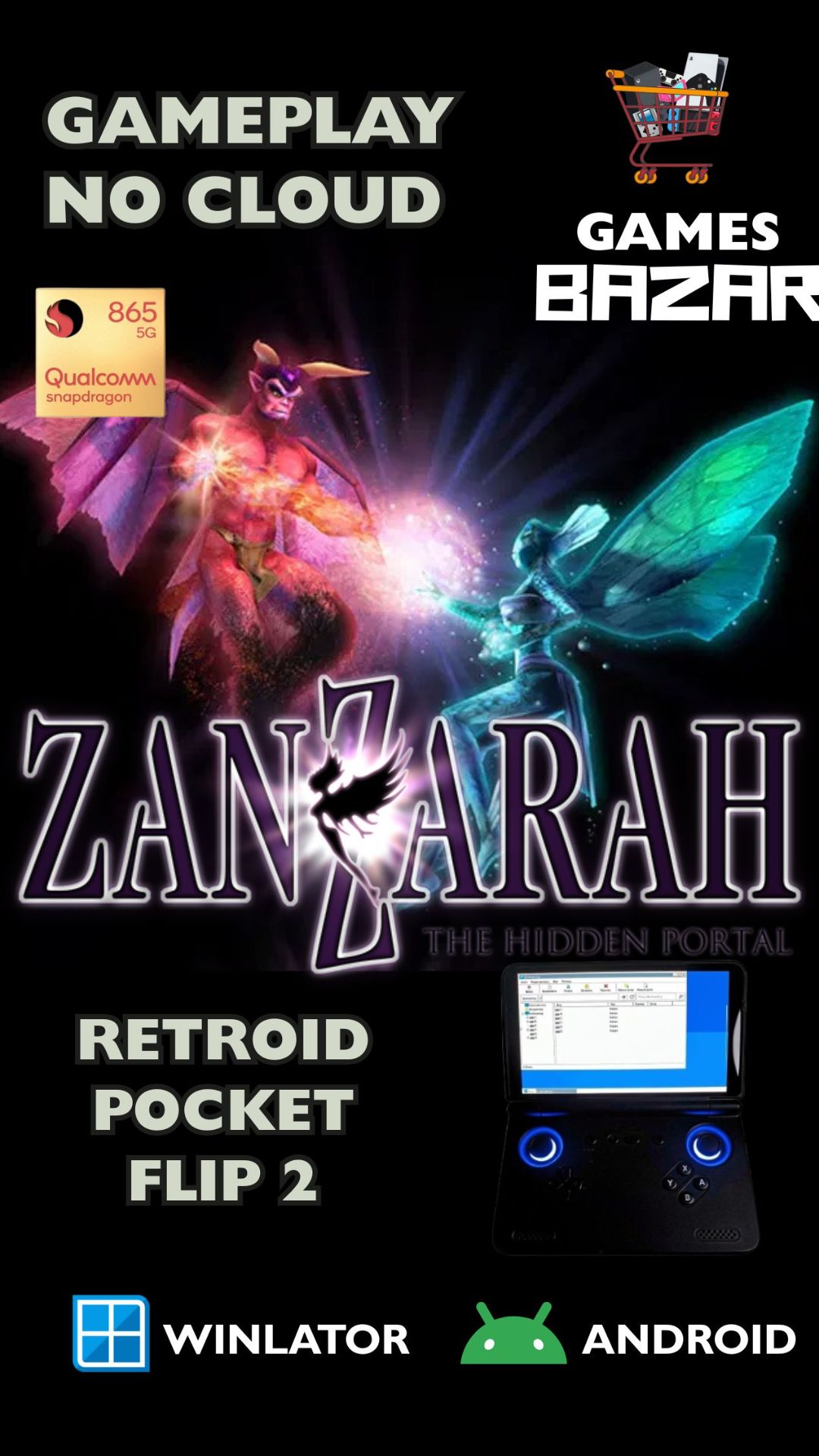 Zanzarah: The Hidden Portal на андроид gameplay Winlator v10.1Retroid pocket flip 2 #winlator смотреть онлайн
