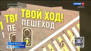 Сотрудники Госавтоинспекции провели в Нижнем Новгороде акцию "Внимание пешеход!"