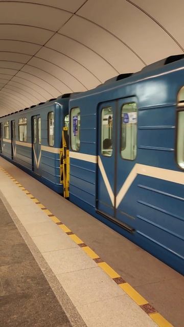Номерной-Пришелец 81-540/541 на Бухарестской в Петербургском метрополитене