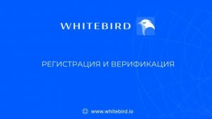 Видеоинструкция. Регистрация и верификация на сервисе WhiteBird.io