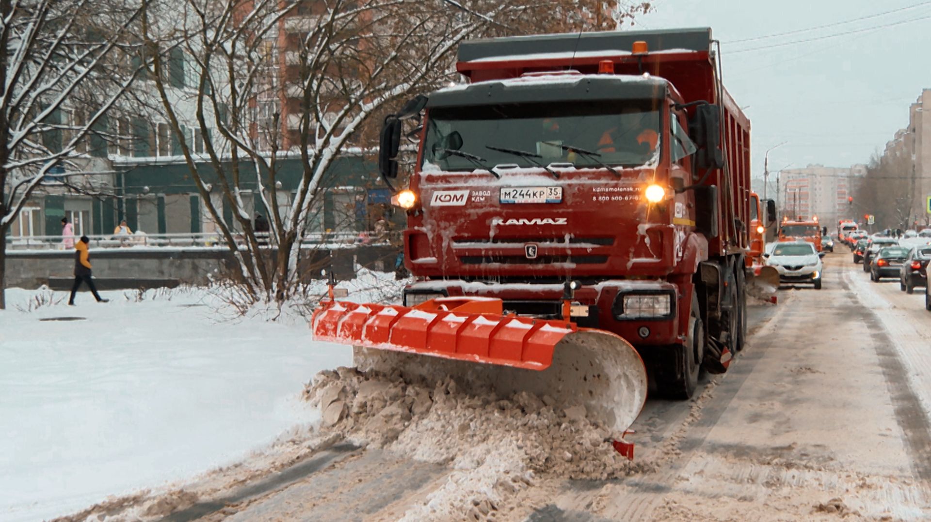 Уборка Череповца от снега смотреть онлайн