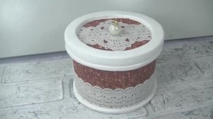 Шарм старой бобины . Создаём шкатулку своими руками .