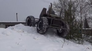 Вездеход переломка. Часть 4.  Пробные испытания