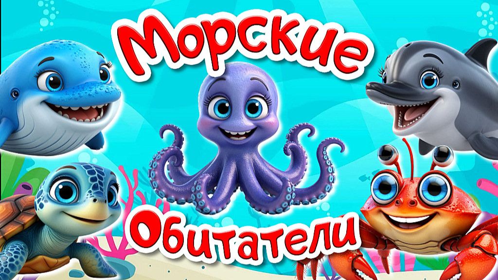 ПОДВОДНЫЙ МИР + Морские Обитатели Морей и Океанов + Морские животные для детей смотреть онлайн
