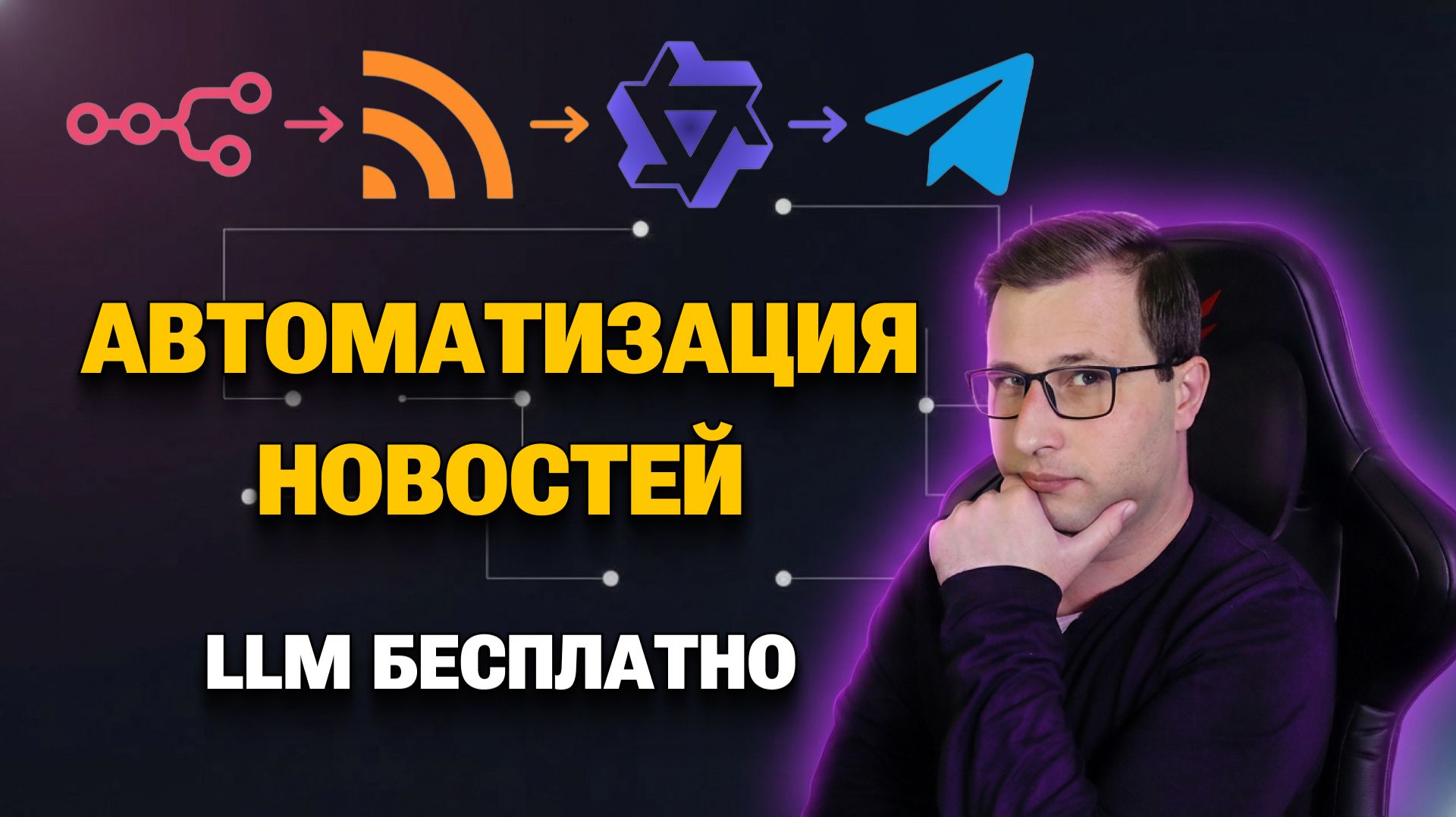 API нейросети БЕСПЛАТНО | n8n RSS Агрегатор + AI Агент | Михаил Омельченко смотреть онлайн