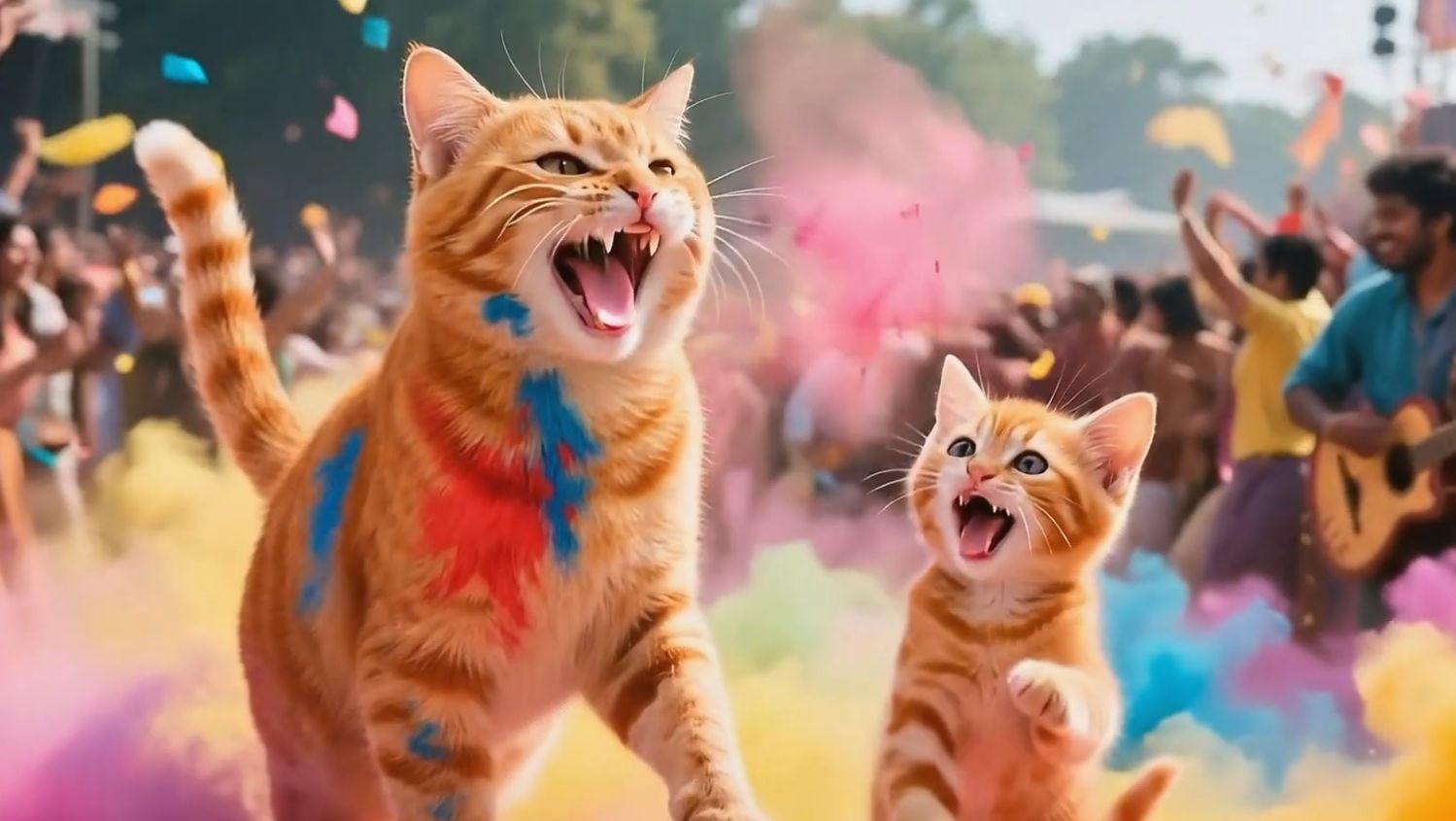 🐾 Добрые и познавательные мультики для детей: приключения рыжего котика! #5 🐾 смотреть онлайн