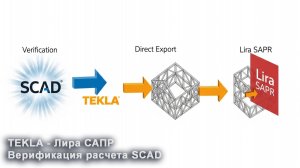 [НИП-Склад] 11 Передача модели из Tekla в Лира САПР | Верификация расчета SCAD