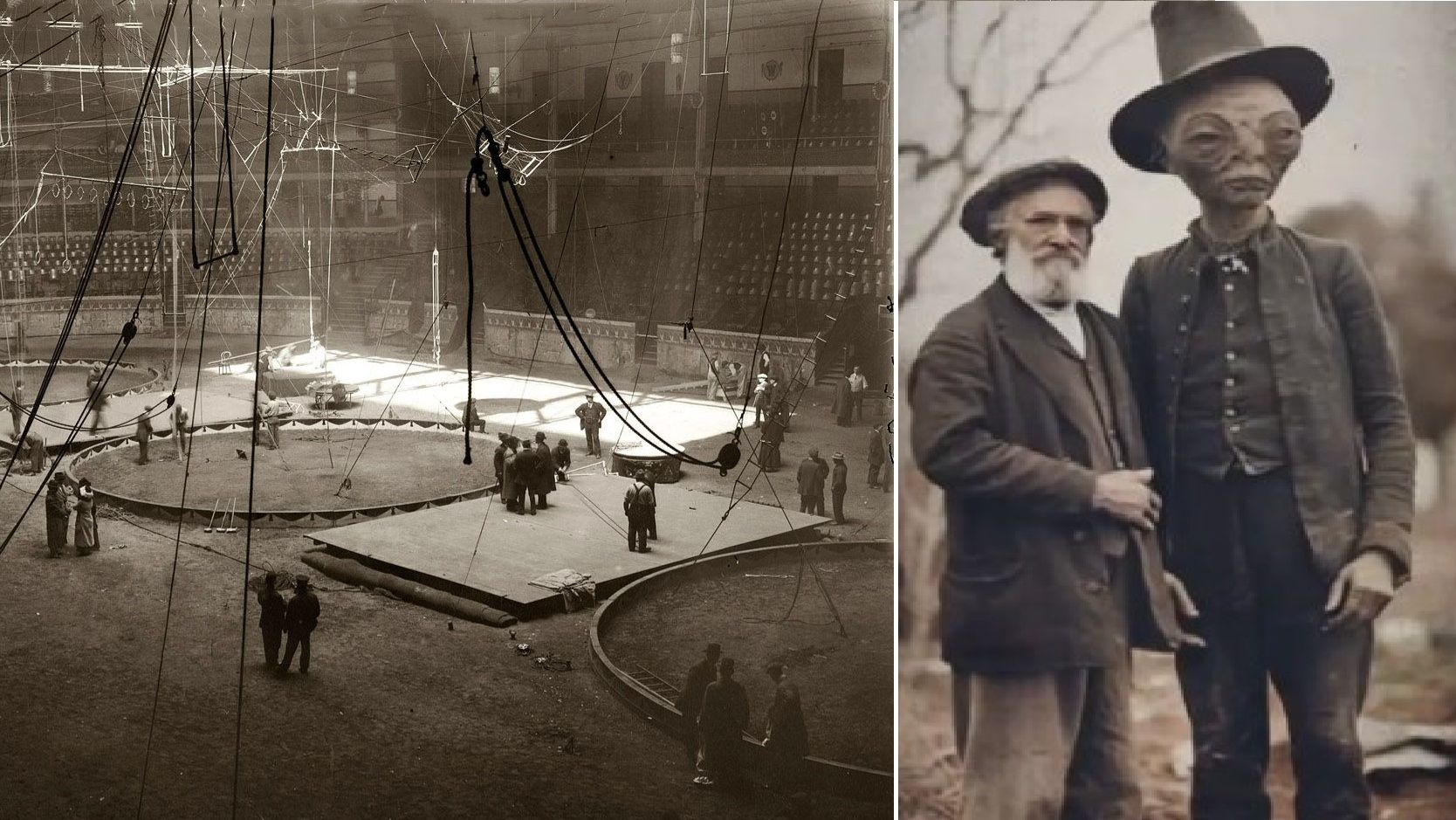 В 19 веке с бродячим цирком путешествовало существо из другого мира смотреть онлайн