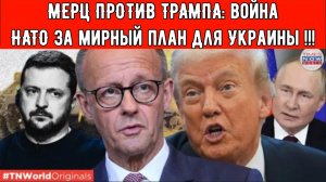МЕРЦ ПРОТИВ ТРАМПА: война НАТО за мирный план для Украины