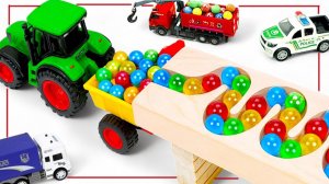 Мультики для детей и малышей. Разноцветные мячики Съезжают с ярких деревянных склонов. Мультики