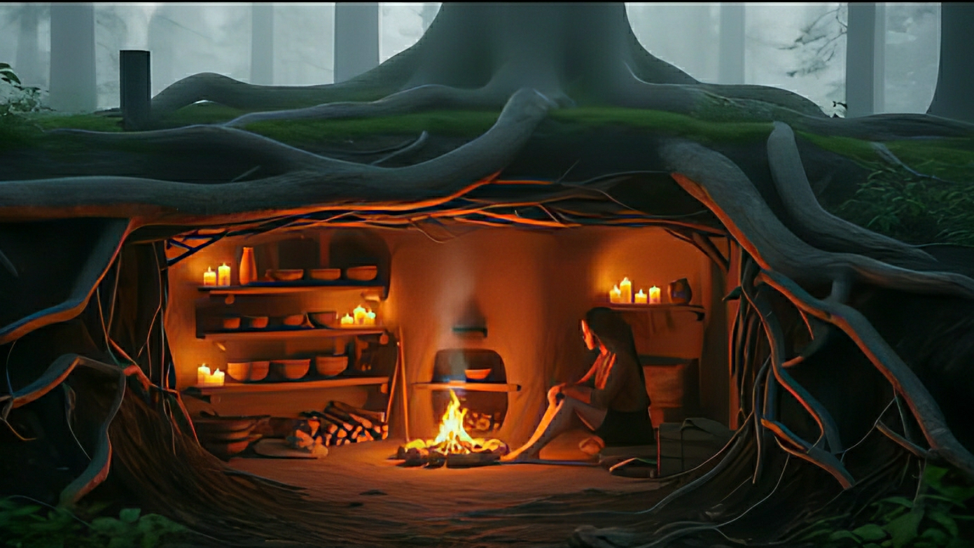 Девушка строит под землей скрытое убежище. Строю теплую и уютную землянку. Бушкрафт смотреть онлайн