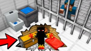 Я ПОСТРОИЛ СЕКРЕТНЫЙ ДОМ В ТЮРЬМЕ В МАЙНКРАФТЕ! MINECRAFT ДАКПЛЕЙ НУБ И ПРО КОМПОТ