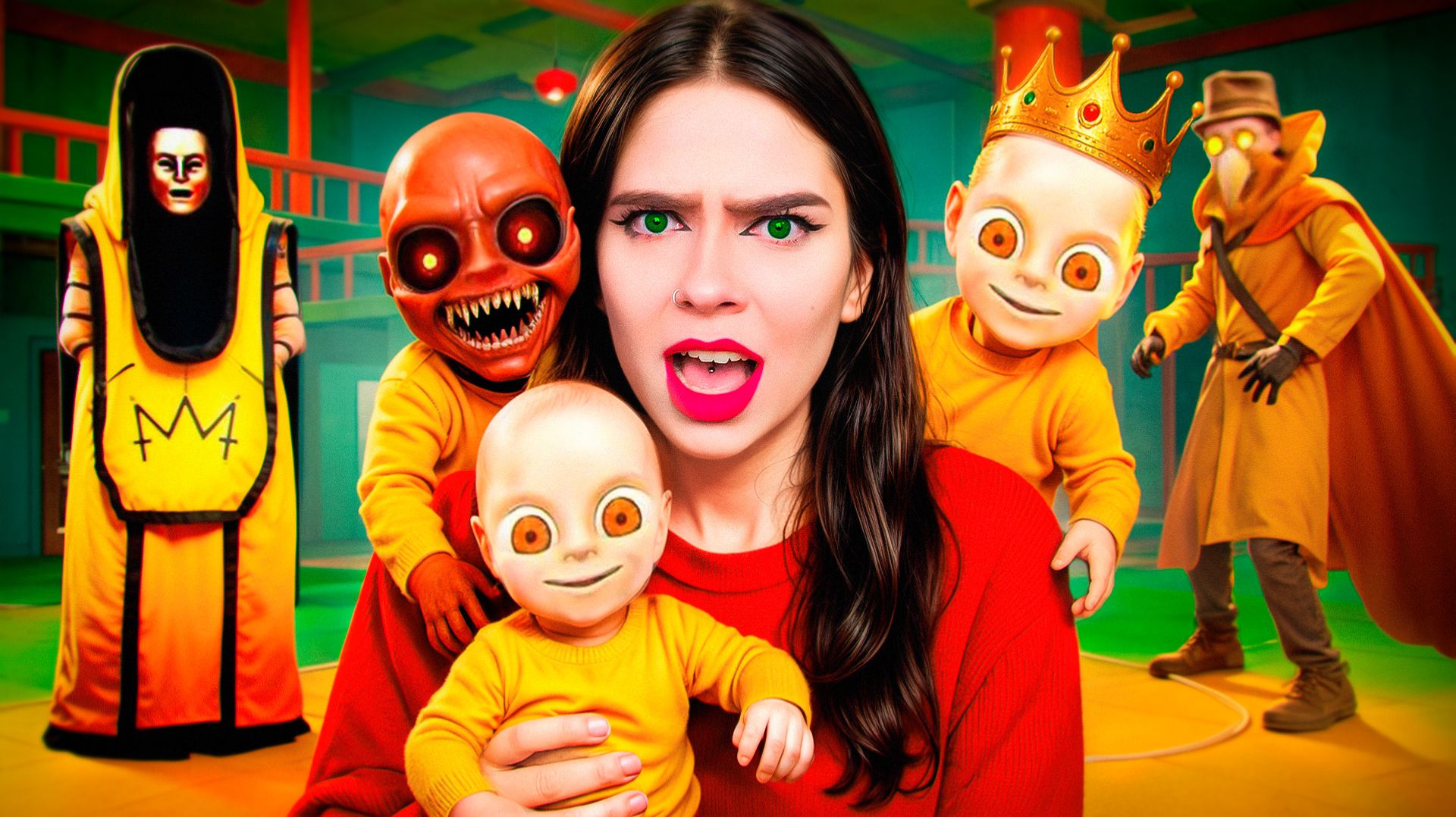 СБЕЖАЛА от МАЛЫША В ЖЁЛТОМ из ДЕТСКОГО САДА The Baby in Yellow Crown Childcare смотреть онлайн