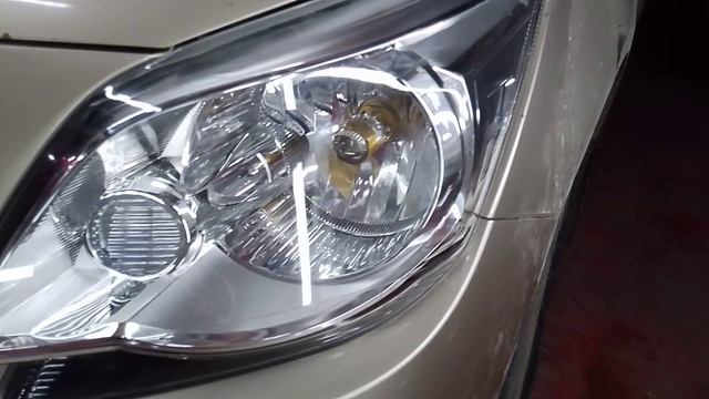 Химическая полировка передней оптики  Chevrolet Cobalt 23.11.25
