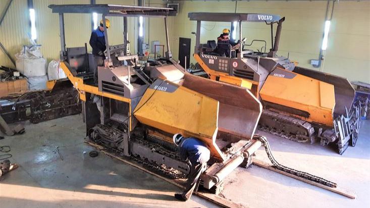 Ремонт и сервисное обслуживание асфальтоукладчиков, катков и дорожных фрез