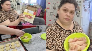 Воскресенье. Утро понедельника. Распаковка с ВБ. Печенье. Сын всё сам. Котлеты формирует дочь. Ужин.