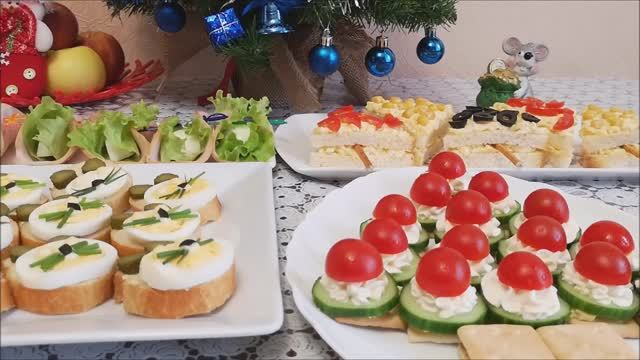 Закуски на Новый Год.БЫСТРЫЕ ЗАКУСКИ на Праздничный стол.Эффектно,Вкусно и Просто смотреть онлайн