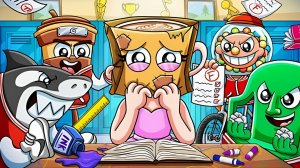 Балерина Капучина прячет лицо в школе. Юная Балерина Капучина