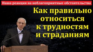 Наша реакция на неблагоприятные обстоятельства. Беседа. А. И. Бублик. МСЦ ЕХБ