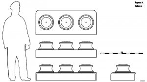 Роульс А. Чертёж. Roller A. Drawings.