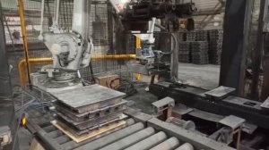 Роботизированный комплекс по укладке чушек