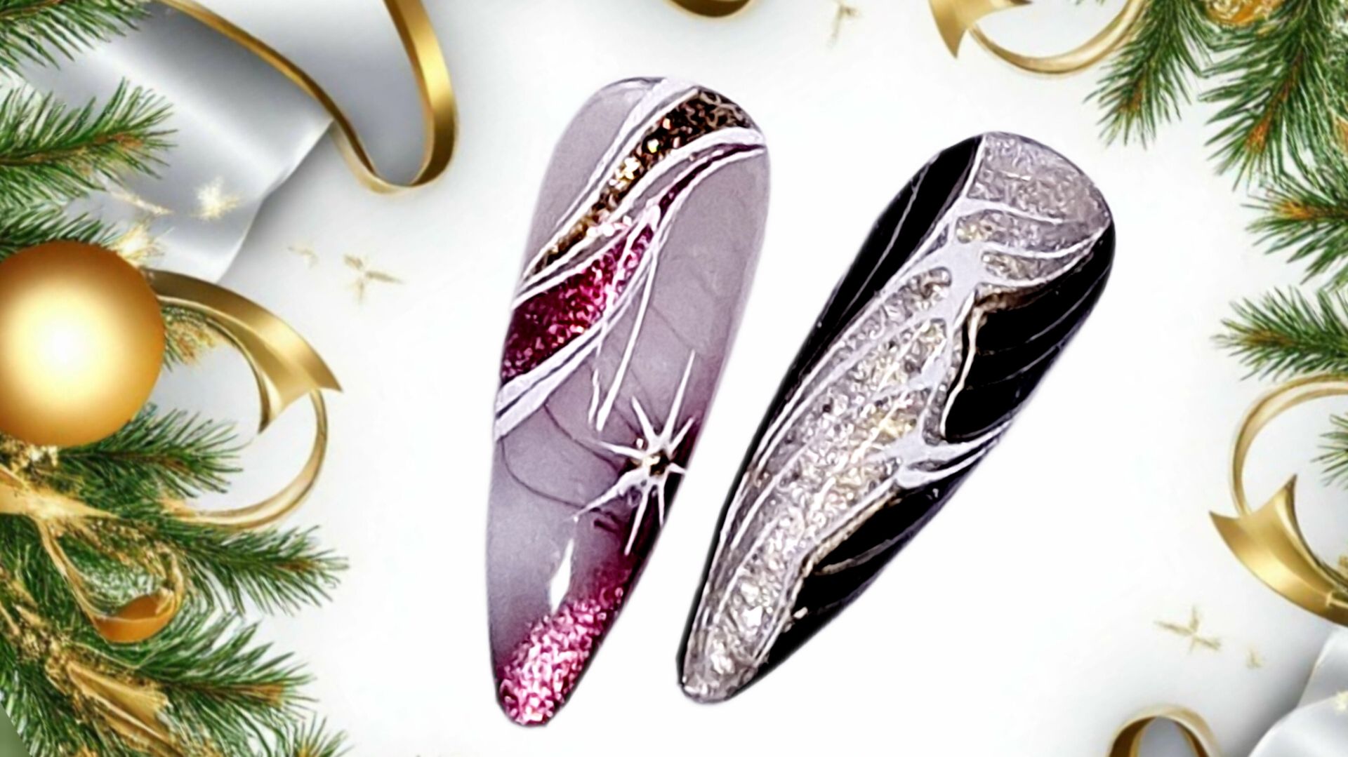 Идеи зимнего маникюра 2026. МК смотреть онлайн