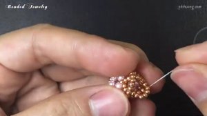 Серьги в виде капель дождя от Beaded Jewelry