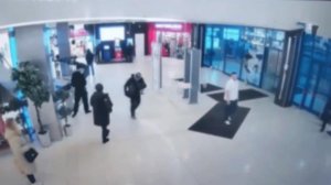 Появились кадры нападения подростка на охранника и двух полицейских в ТЦ Москвы