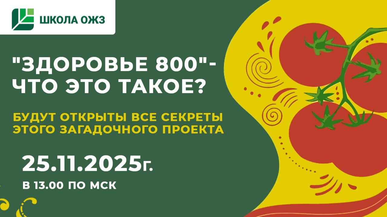 "ЗДОРОВЬЕ 800" - ЧТО ЭТО ТАКОЕ - Школа ОЖЗ 25.11.2025 смотреть онлайн