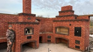 Мангал, казан, помпейка, коптильня горячая и холодная наш 175 объект.