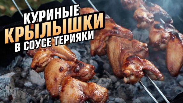 Куриные крылышки в соусе терияки готовлю на шампурах!