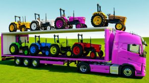 МУЛЬТИКИ ПРО МАШИНКИ НА ФЕРМЕ ДЛЯ ДЕТЕЙ 🚚 КАТАЕМСЯ НА АВТОВОЗЕ И РАЗНОЦВЕТНЫХ ТРАКТОРАХ ДЛЯ ДЕТЕЙ
