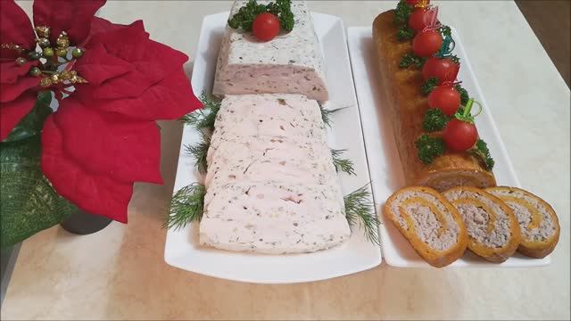 КОРОННЫЕ закуски!!!ТЕРРИН из курицы и индейки И Закусочный рулет НЕЖНОСТЬ.Блюда на Новый Год смотреть онлайн