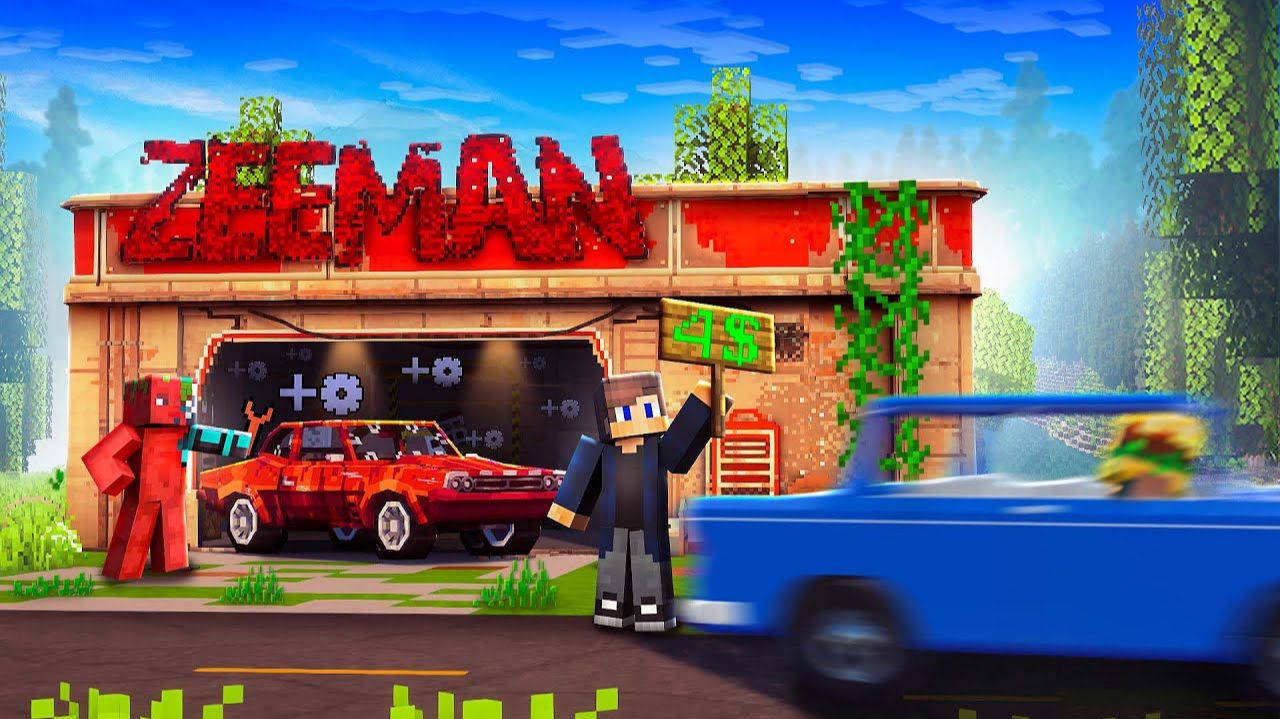 МЫ НАШЛИ ЗАБРОШЕННЫЙ АВТОСЕРВИС В МАЙНКРАФТ! смотреть онлайн