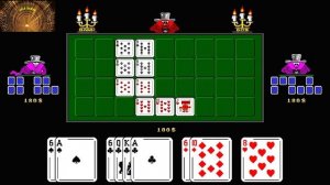 карточная игра - Девятка (1 партия)