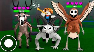 Приручил ОЛЕНЯ, БАРАНА И СОВУ за 99 ночей в лесу! Анимация Роблокс