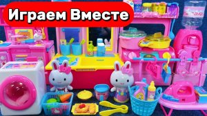 ИГРАЕМ ВМЕСТЕ В ИГРУШКИ ИЗ МУЛЬТИКА ХЕЛЛОУ КИТТИ 🌸 КУКОЛЬНЫЙ ДОМИК И ИГРУШКИ ДЛЯ ДЕТЕЙ