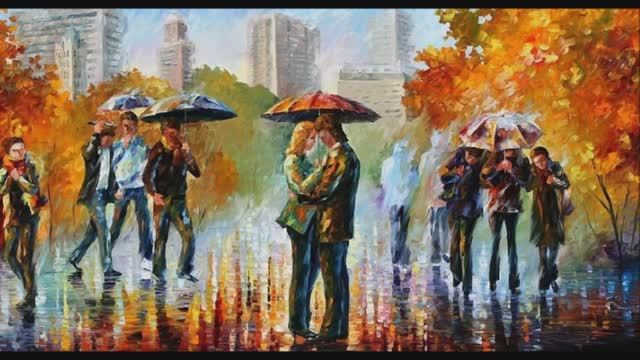 "Блюз под дождём... " Яркие картины Леонида Афремова (1955-2019) смотреть онлайн